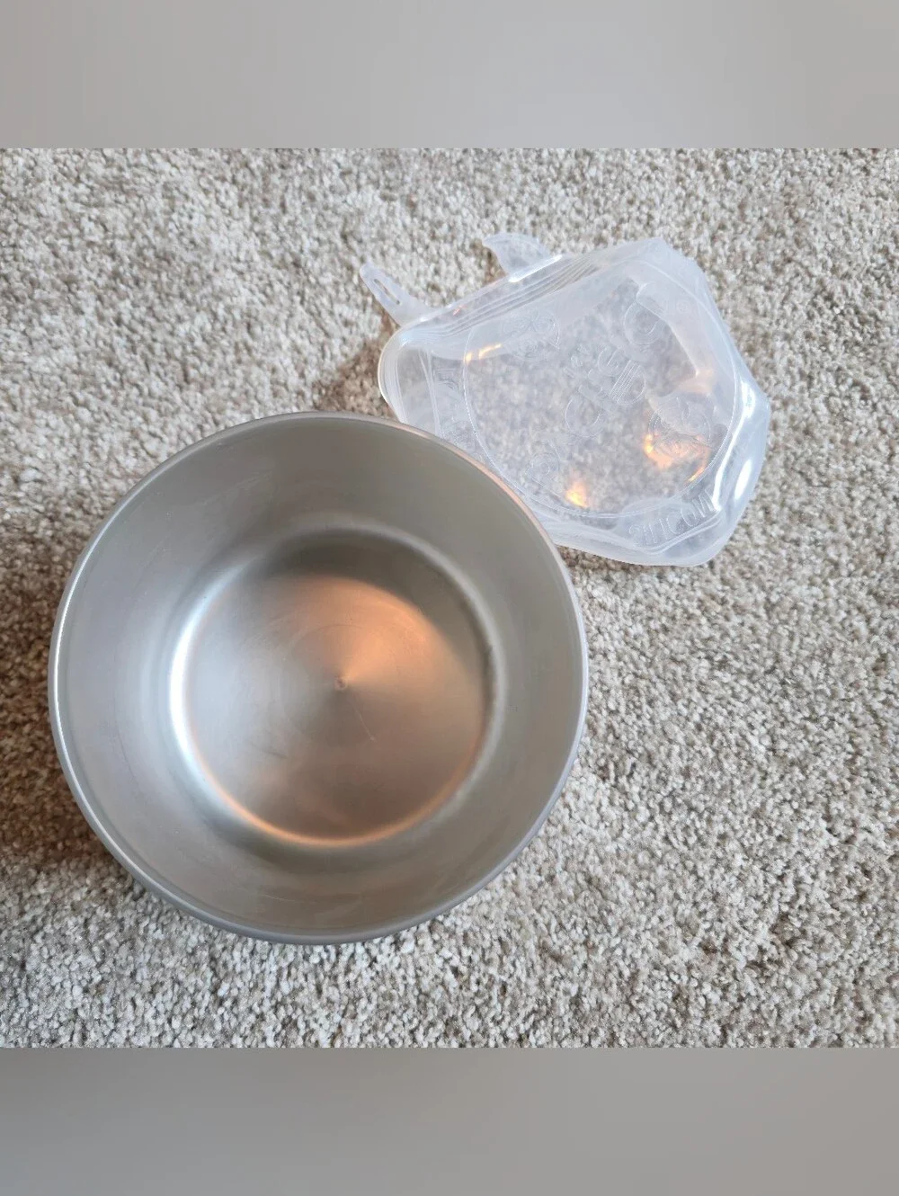 Tupperware nesting bowls or camping pots w/ clear silicone stretch Lids